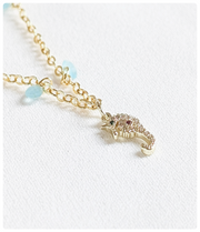 Collar en Acero Inoxidable con Caballito de Mar – Encanto Marino.