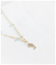 Collar en Acero Inoxidable con Caballito de Mar – Encanto Marino.