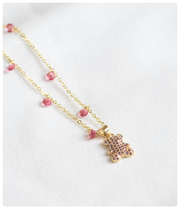 Collar osito brillante