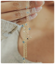 Collar en Acero Inoxidable con Planeta y Estrella – Elegancia Cósmica