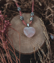 Corazón en cuarzo rosa